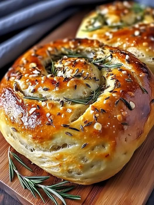 Einfaches und Aromatisches Rosmarin-Knoblauch-Brot ohne Kneten: Ein rustikales Rezept