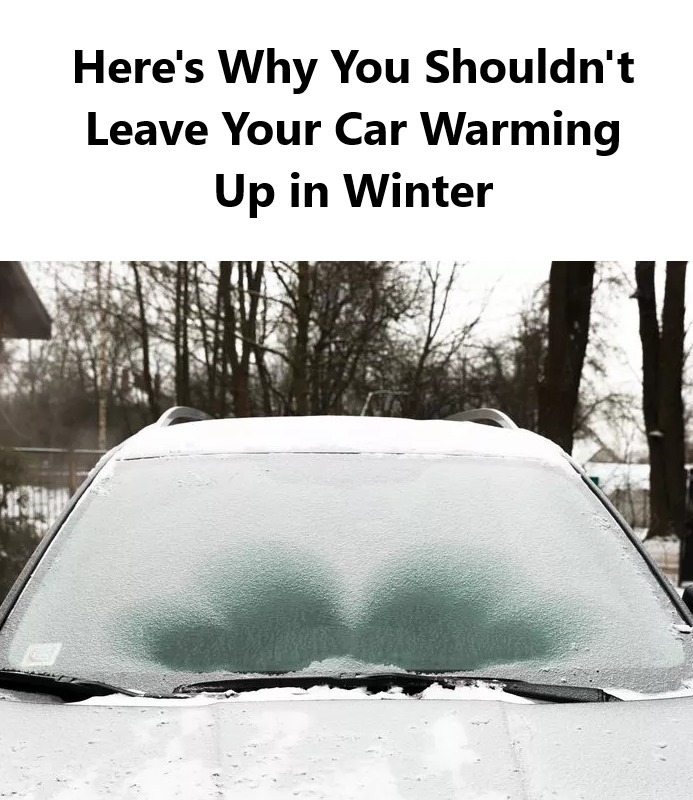 This is why you should not leave your car warming up in winter