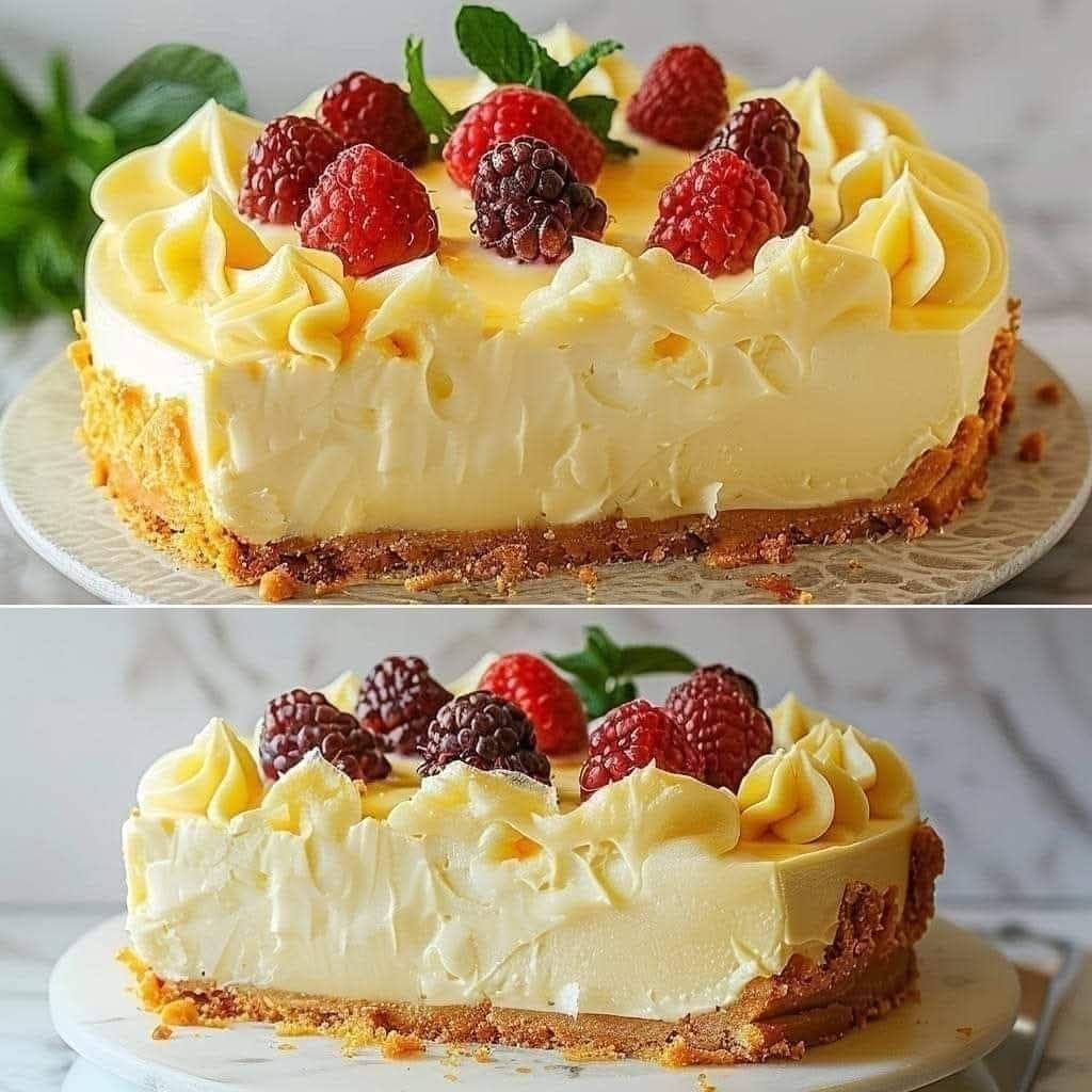 White Chocolate Raspberry Cheesecake