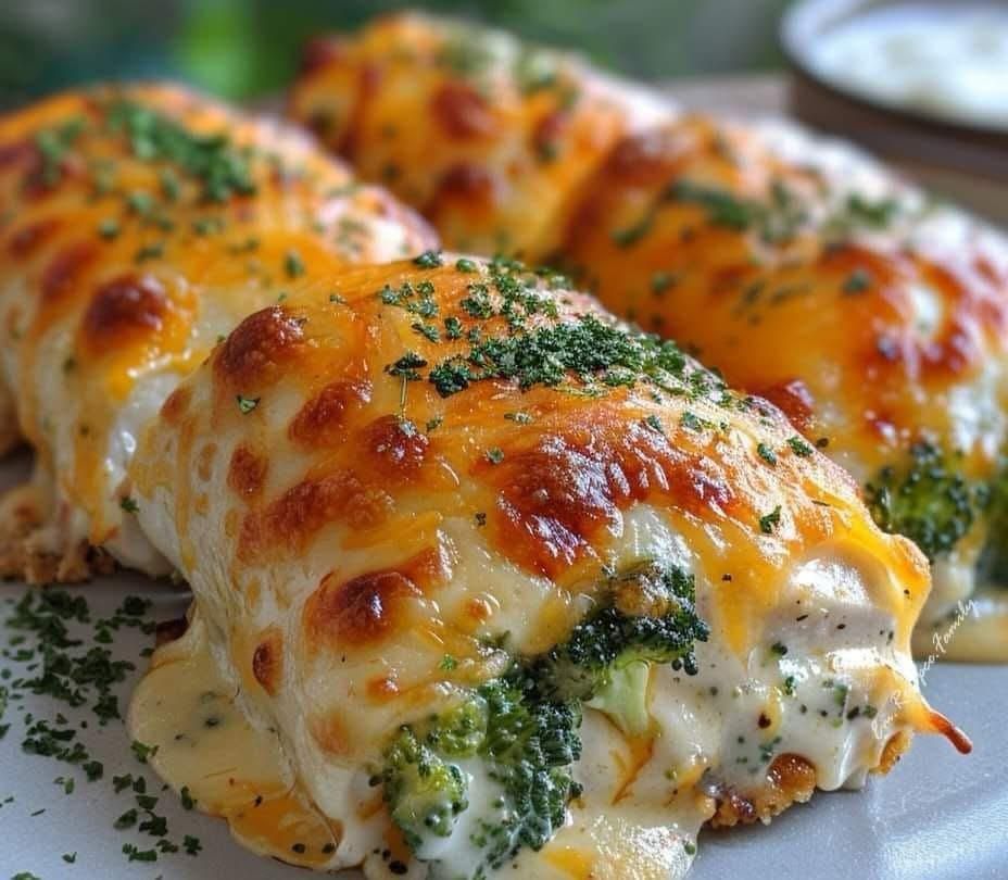 Broccoli Cheddar Chicken Rollups