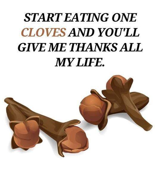 Start eating one cloves and you’ll give me thanks all my lifeStart eating one cloves and you’ll give me thanks all my life