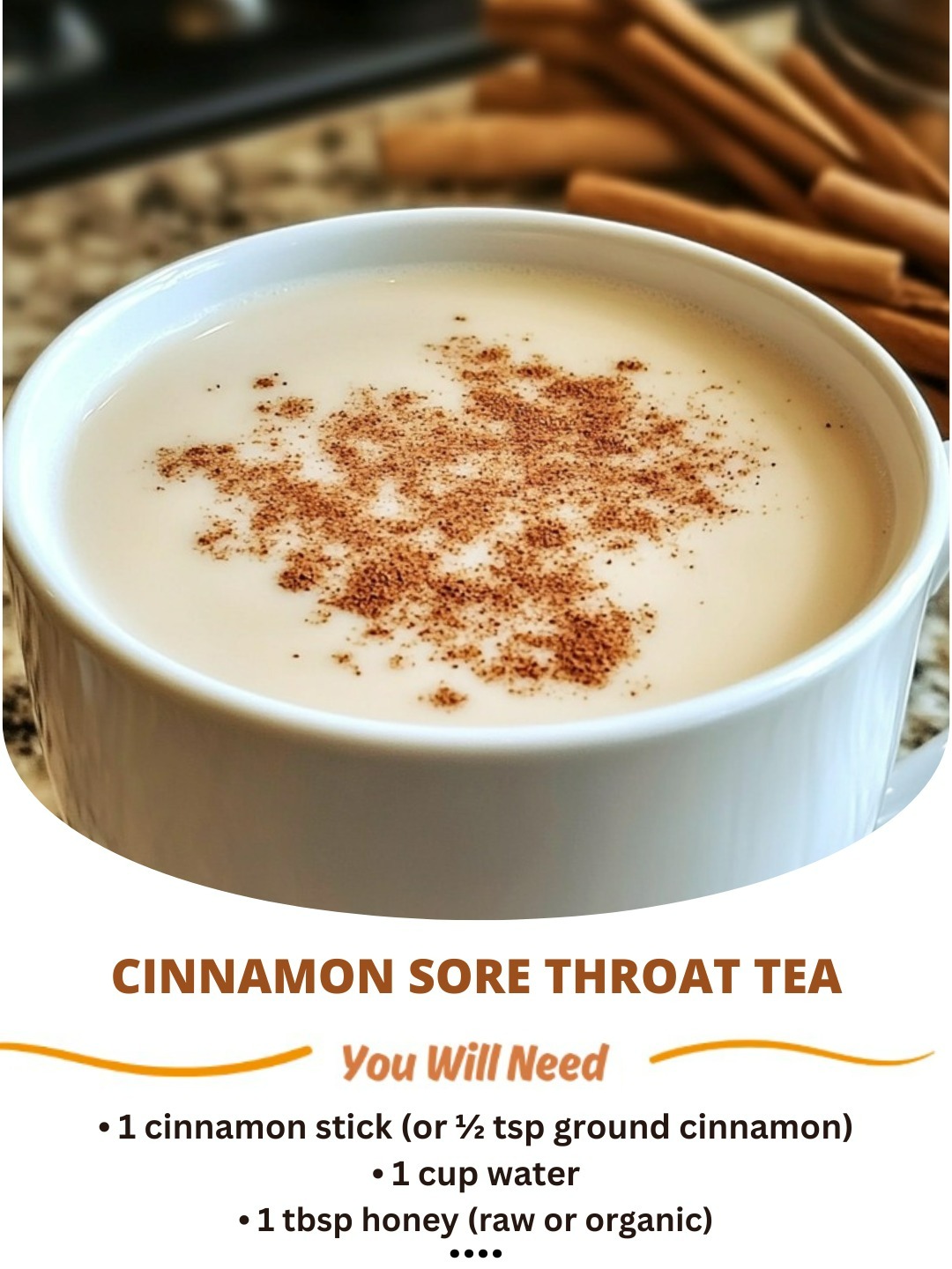 Cinnamon Sore Throat Tea: A Soothing, Healing & Comforting Drink