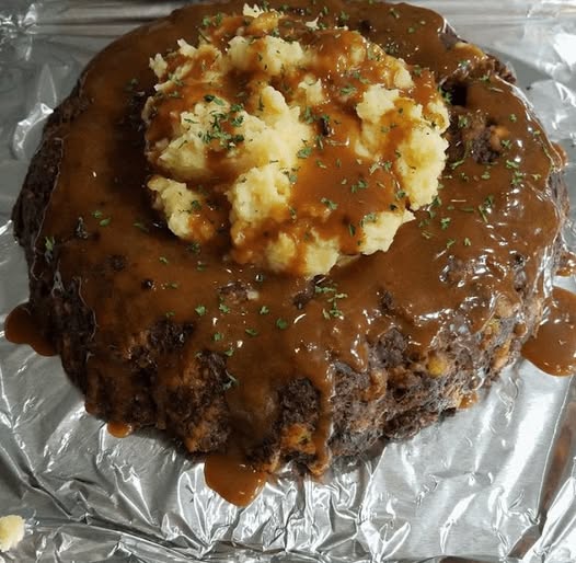 FILLING MEATLOAF ON THE STOVE