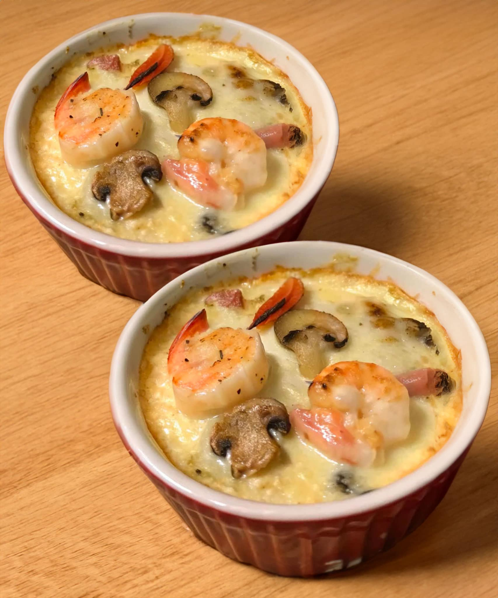 Seafood Casserole: Scallops, Mushrooms and Shrimp