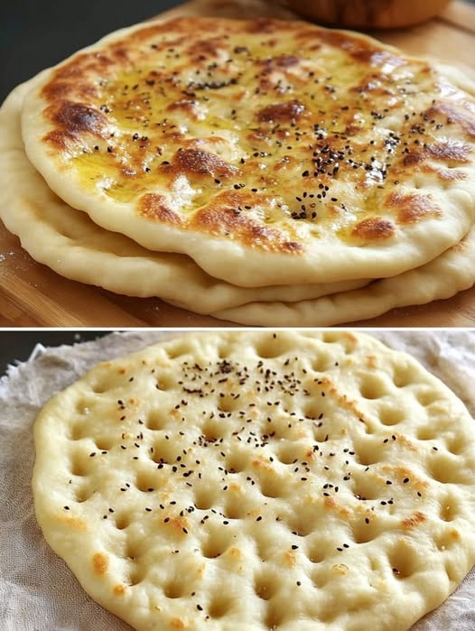 Turkish bread filled with potatoes