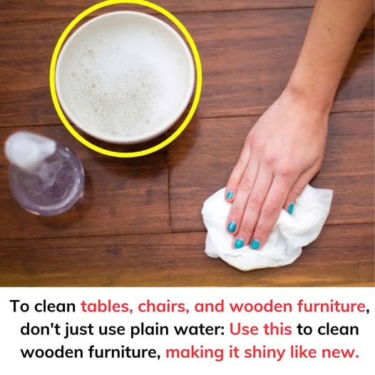 To clean tables, chairs, and wooden furniture