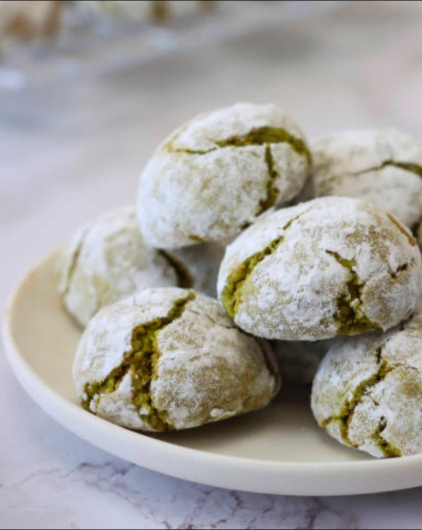 Here is a delicious recipe for making pistachio cookies: