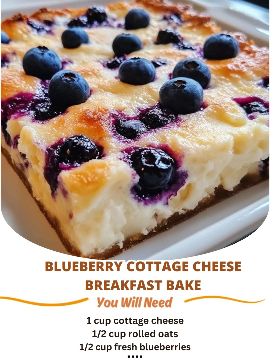 Blueberry Cottage Cheese Breakfast Bake: A Protein-Packed, Naturally Sweet Morning Treat! 