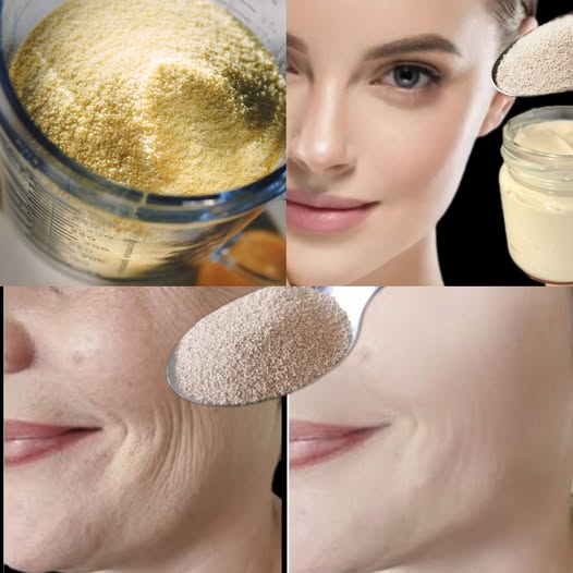 Yeast and yogurt remove all wrinkles in 3 minutes