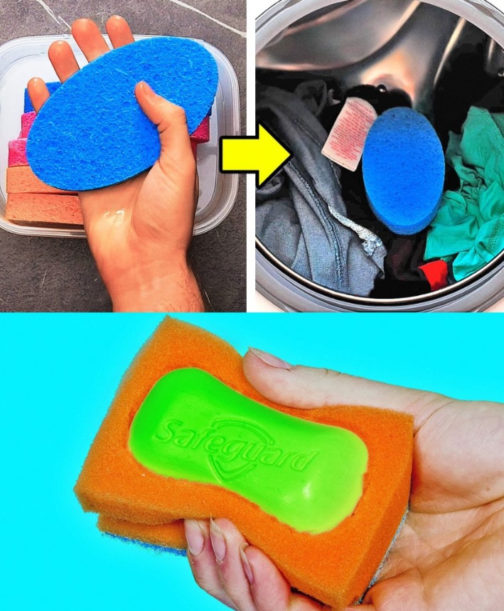 Throwing a scouring pad in the washing machine: the trick that solves a common problem