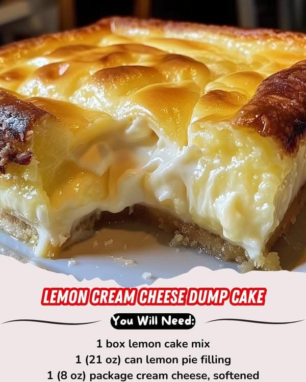  Lemon Cream Cheese Dump Cake