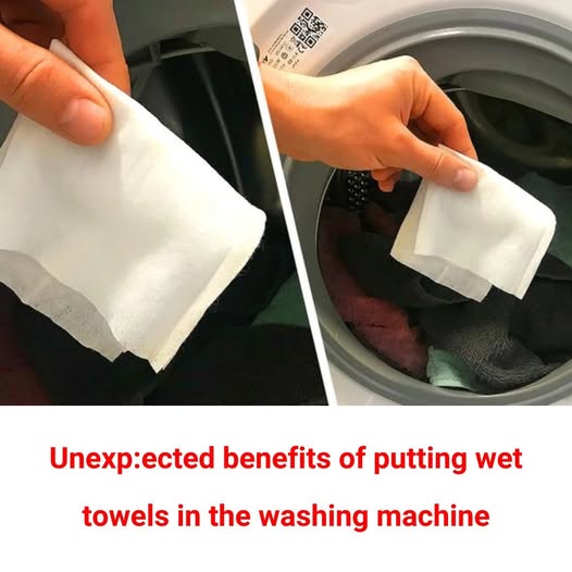 Unexpected benefits of putting wet towels in the washing machine