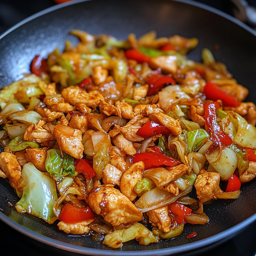 Chicken and Cabbage Stir-Fry