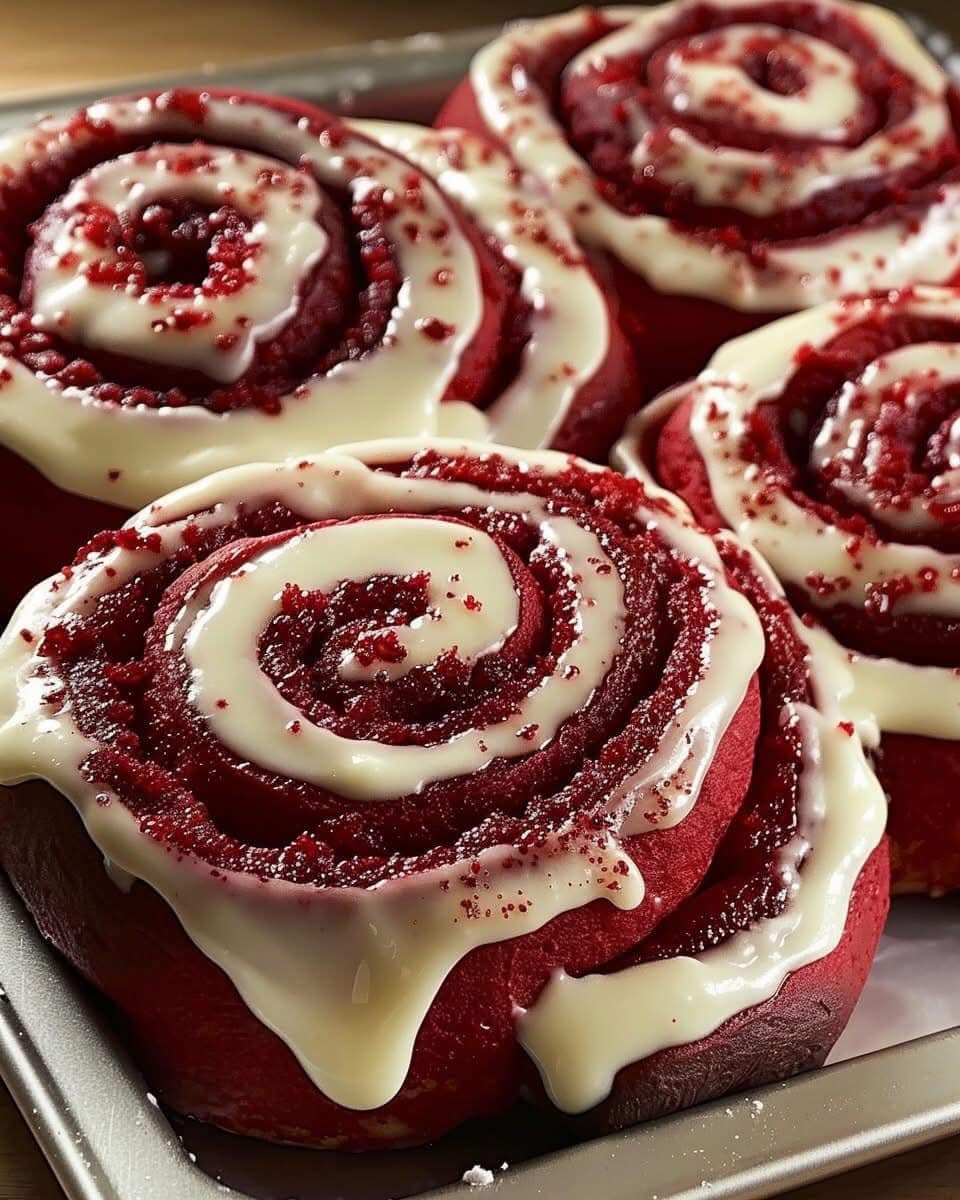 Red Velvet Cinnamon Rolls