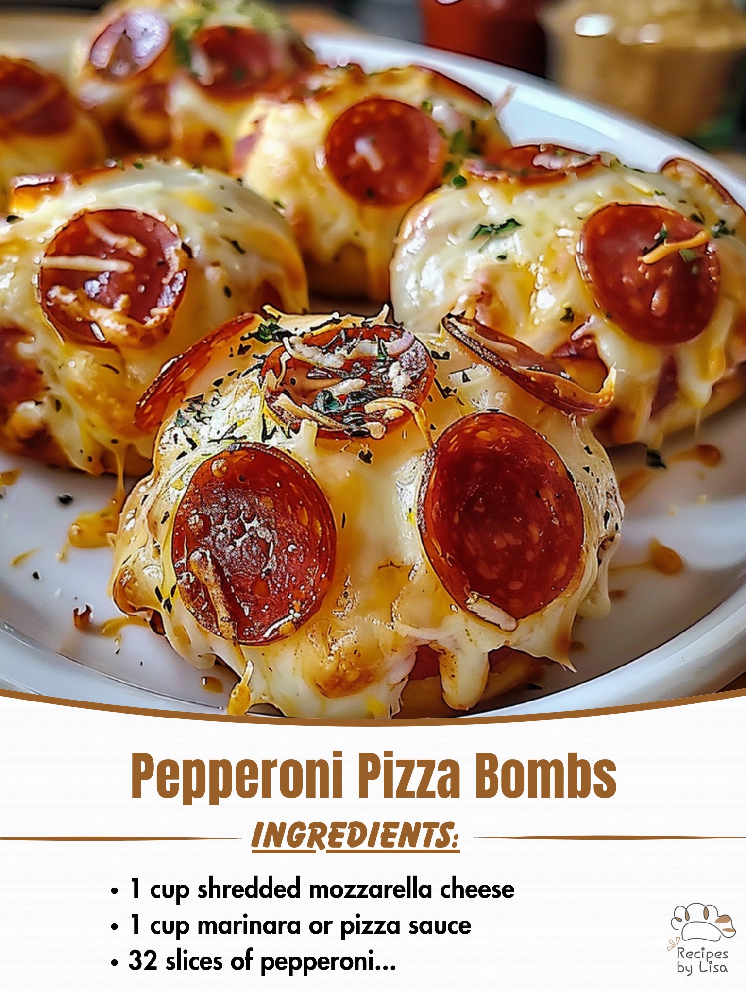 Pepperoni Pizza Bombs Recipe 