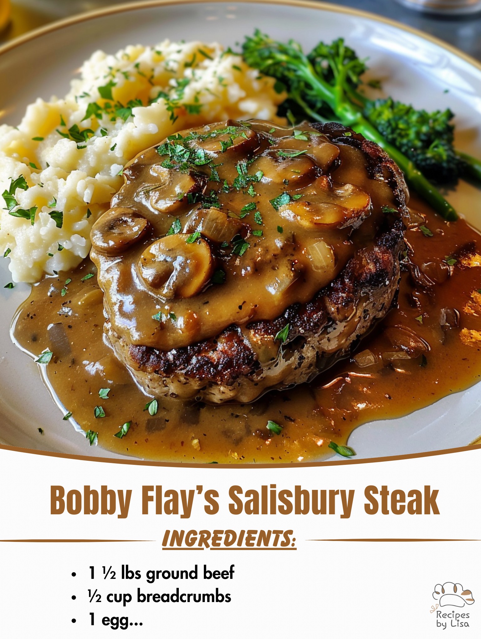 Bobby Flay’s Salisbury Steak 