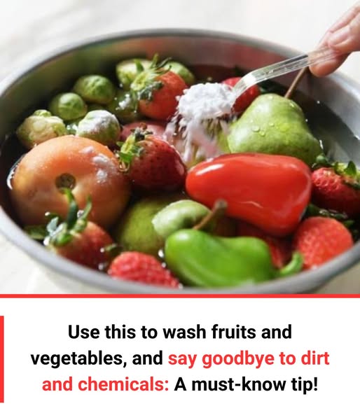 Use This to Wash Fruits and Vegetables, and Say Goodbye to Dirt and Chemicals