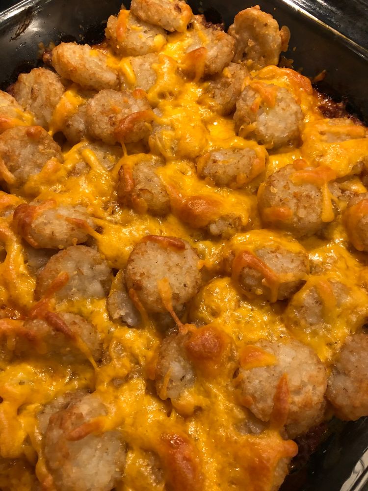 Sloppy Joe Tater Tot Casserole