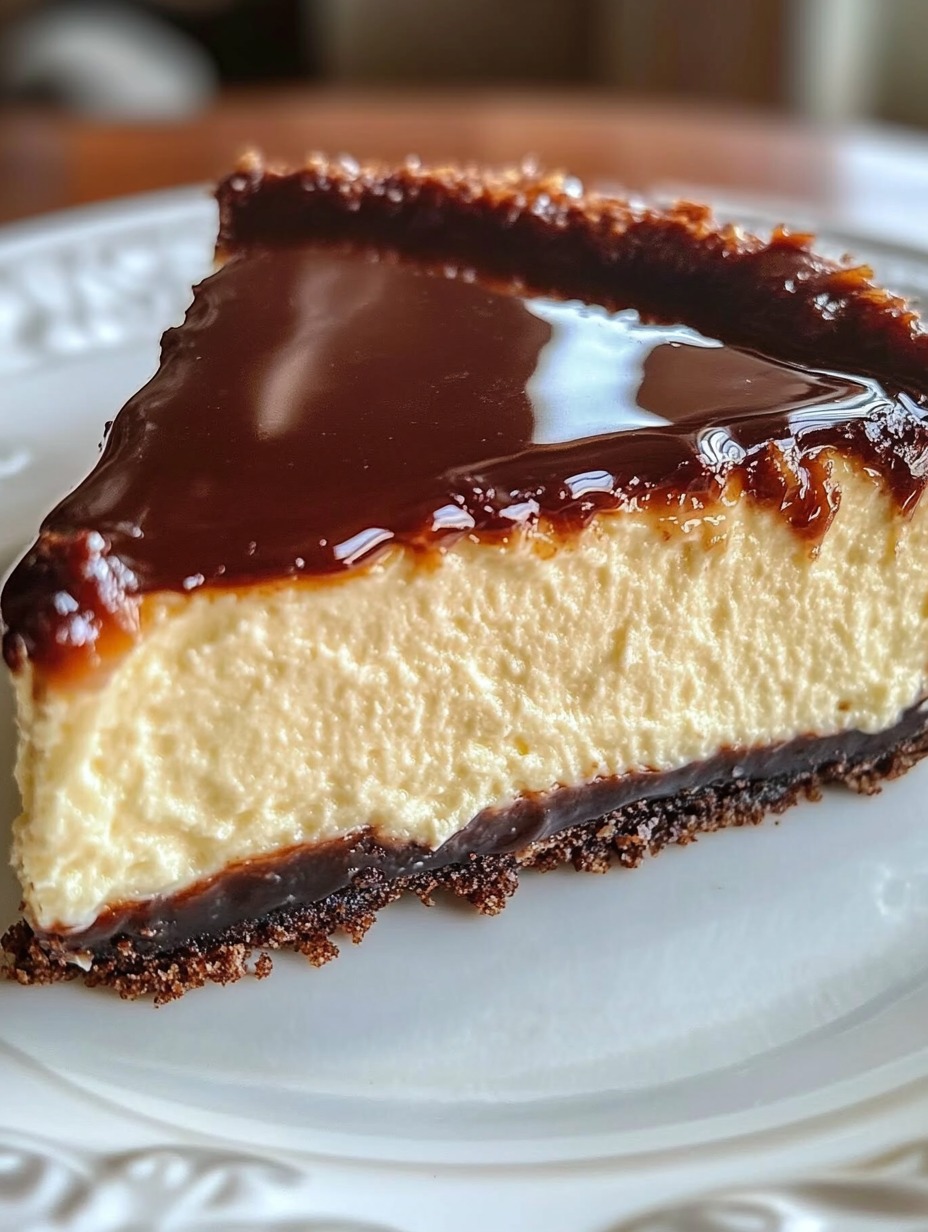 Boston Cream Pie Cheesecake