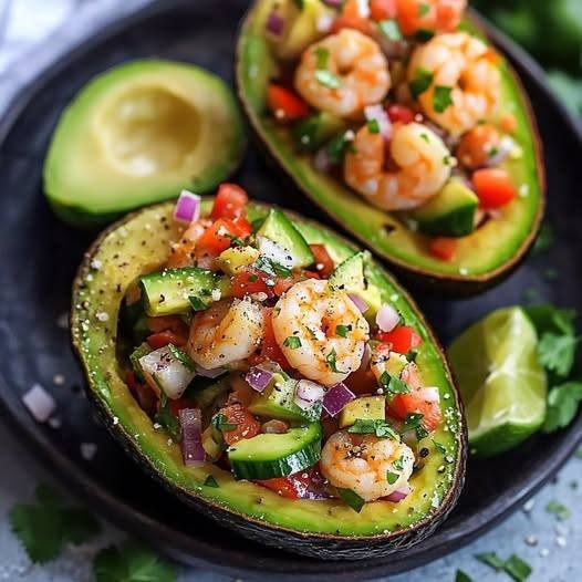 Shrimp Stuffed Avocados 