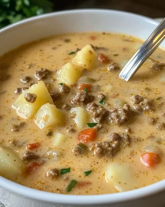 Creamy Cheeseburger Soup