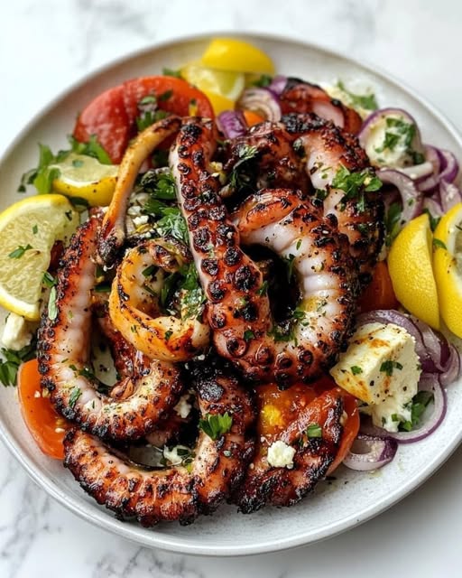 WOULD YOU EAT THIS SIMPLE GREEK GRILLED OCTOPUS