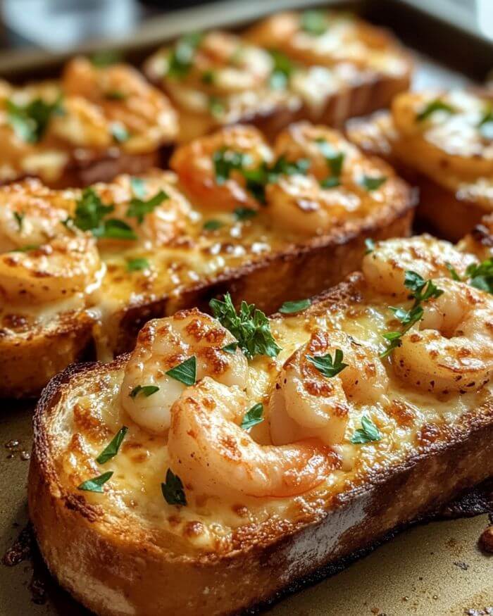 Cheesy Shrimp Toast