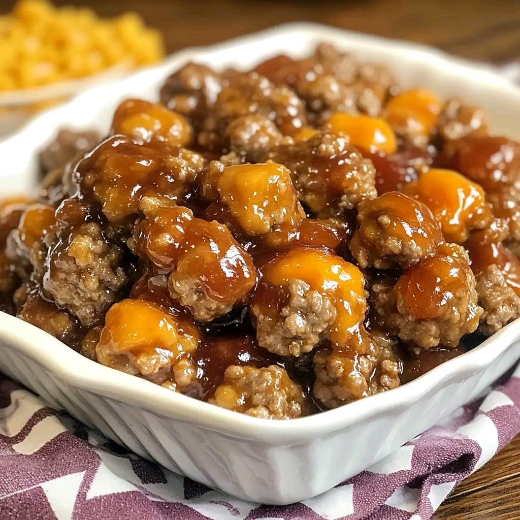 Sweet and Tangy Glazed Meatballs