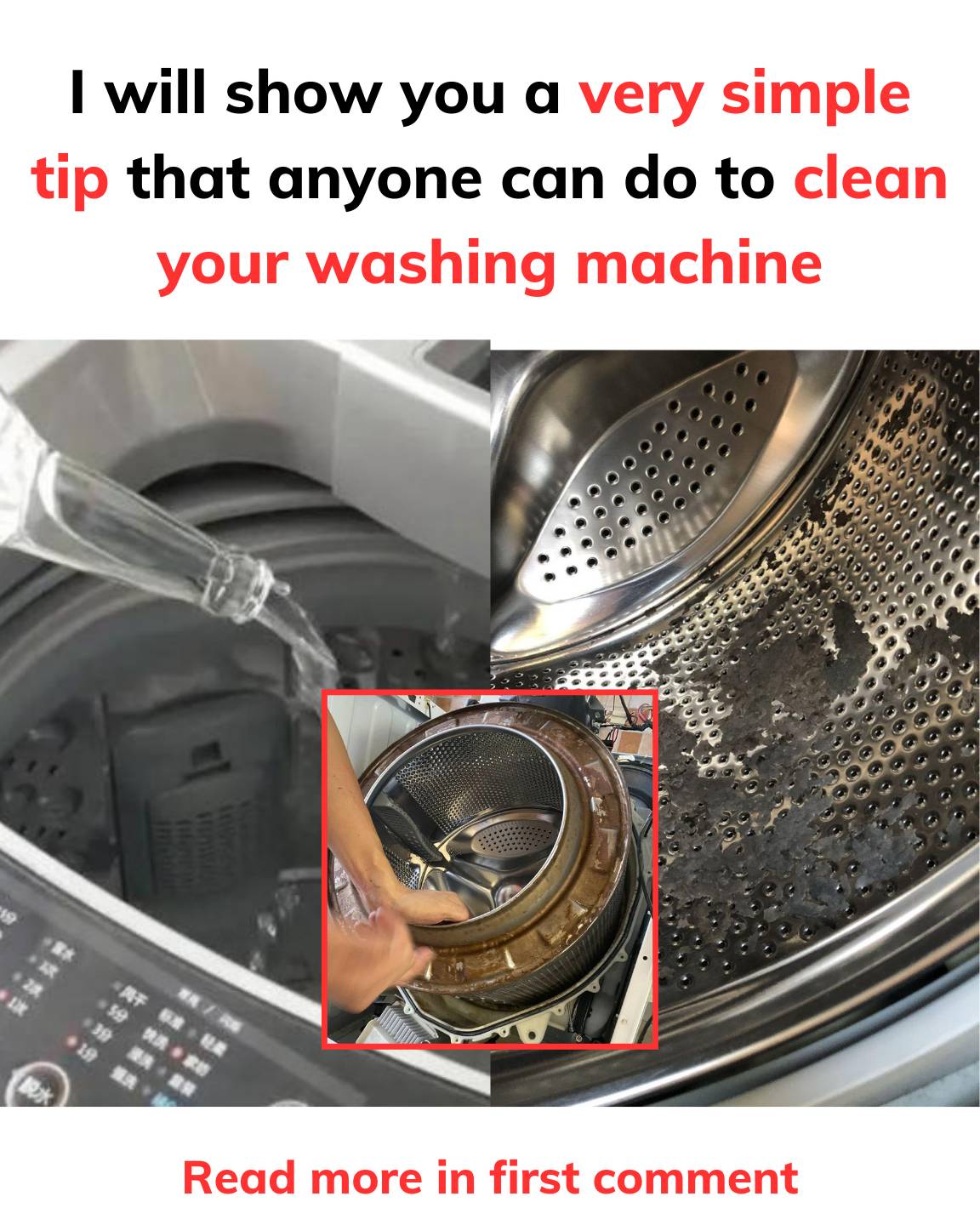 A very simple tip that anyone can do to clean your washing machine