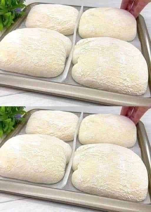  Dough ready in 1 hour! Authentic Italian bread. No kneading, quick and easy 