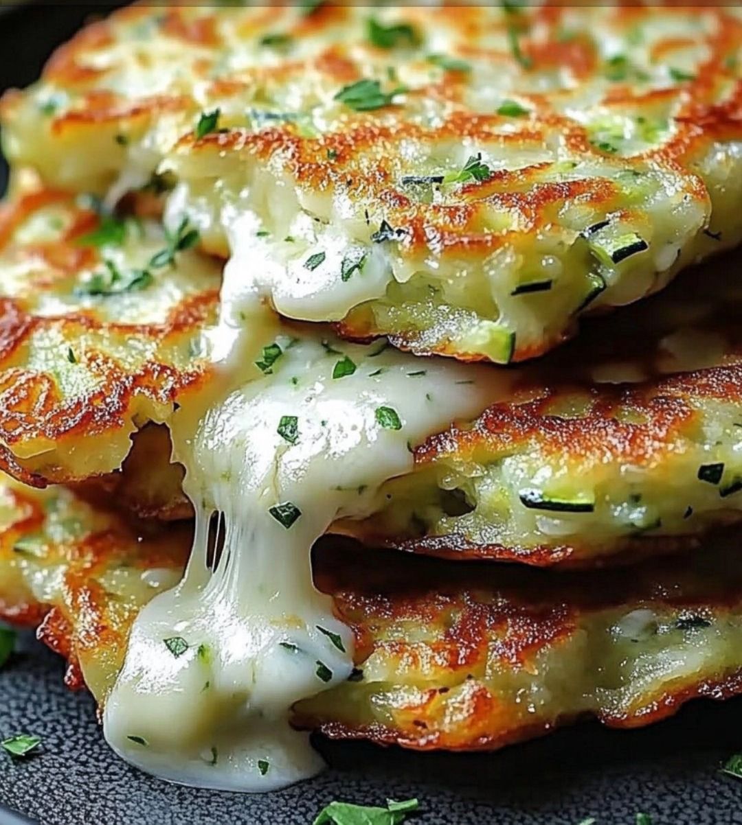 Cheesy Zucchini Fritters