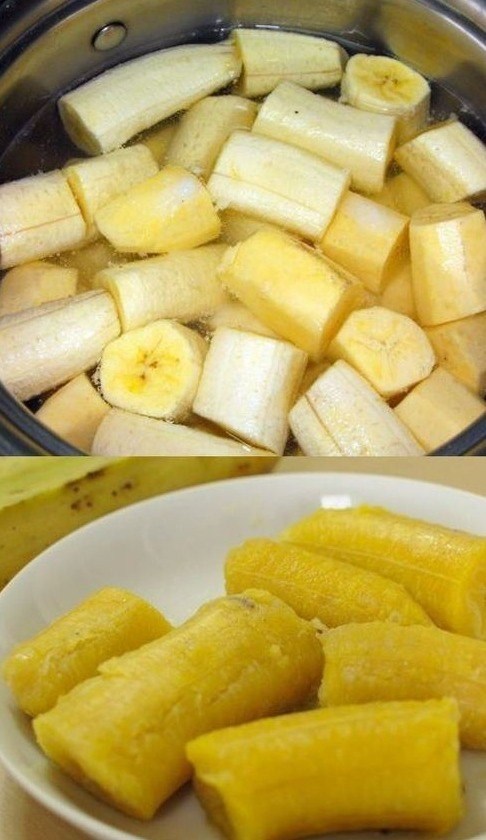 Before going to bed, boil the bananas and drink the liquid; you’ll be surprised by how well you sleep