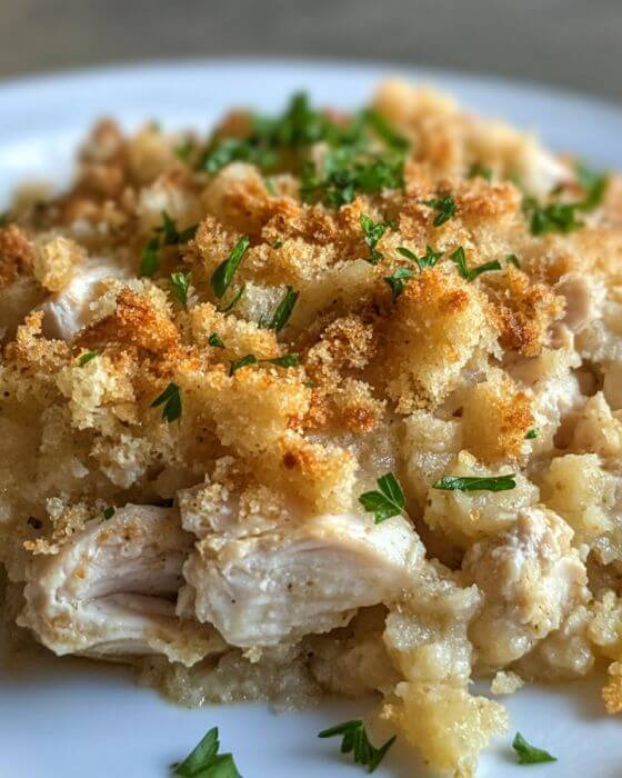 Chicken and Stuffing Casserole