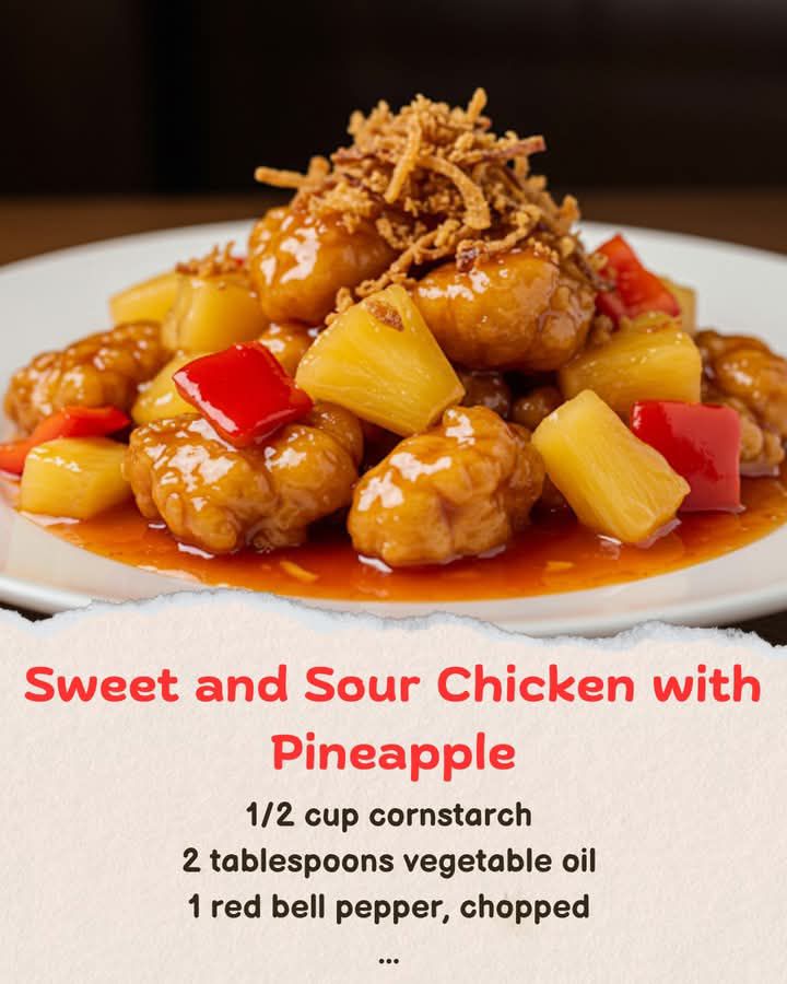 Tangy Sweet and Sour Chicken with Pineapple