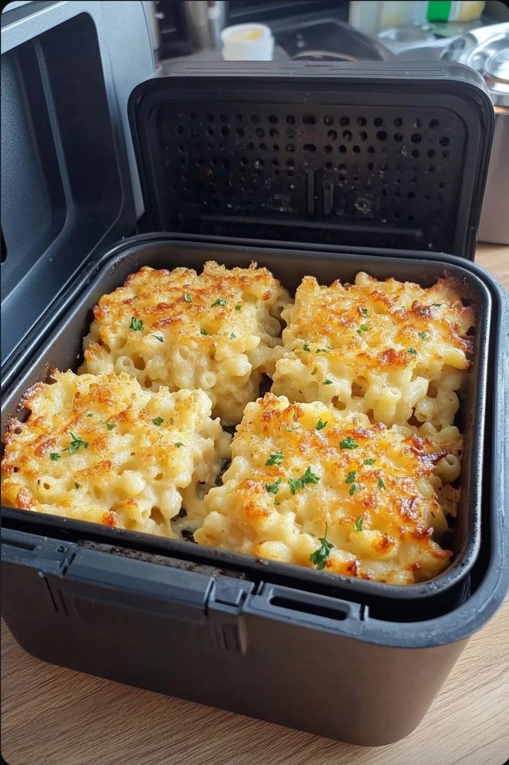 “I never thought mac & cheese could get any better—until I tried it in the air fryer!”