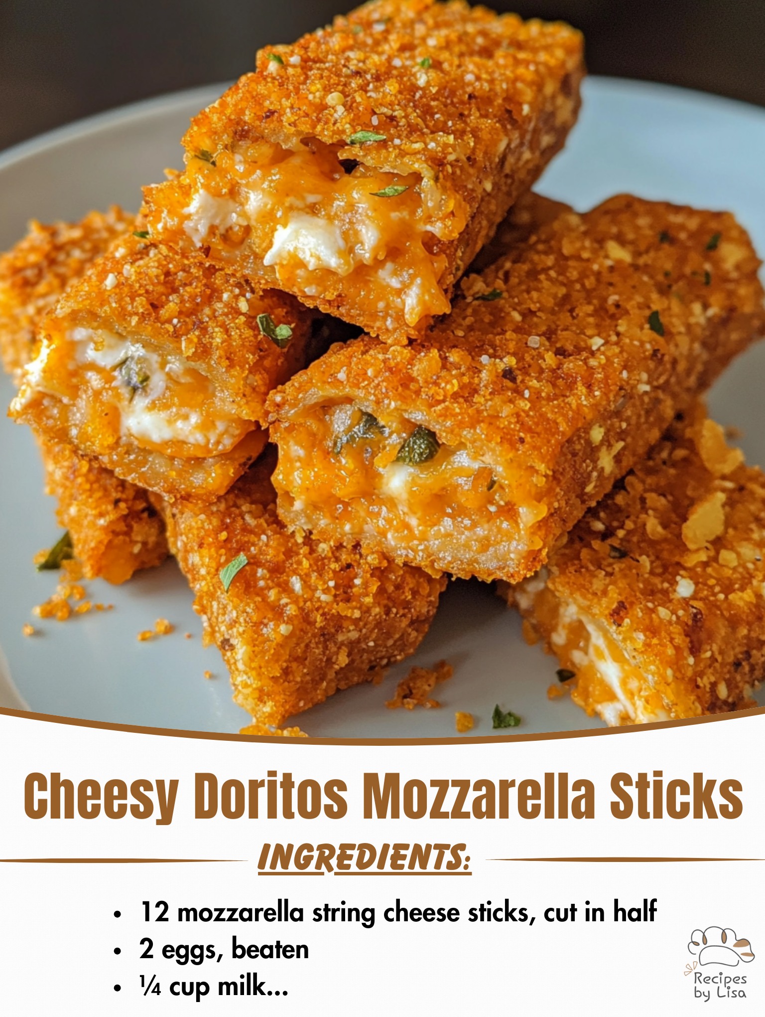 Cheesy Doritos Mozzarella Sticks 