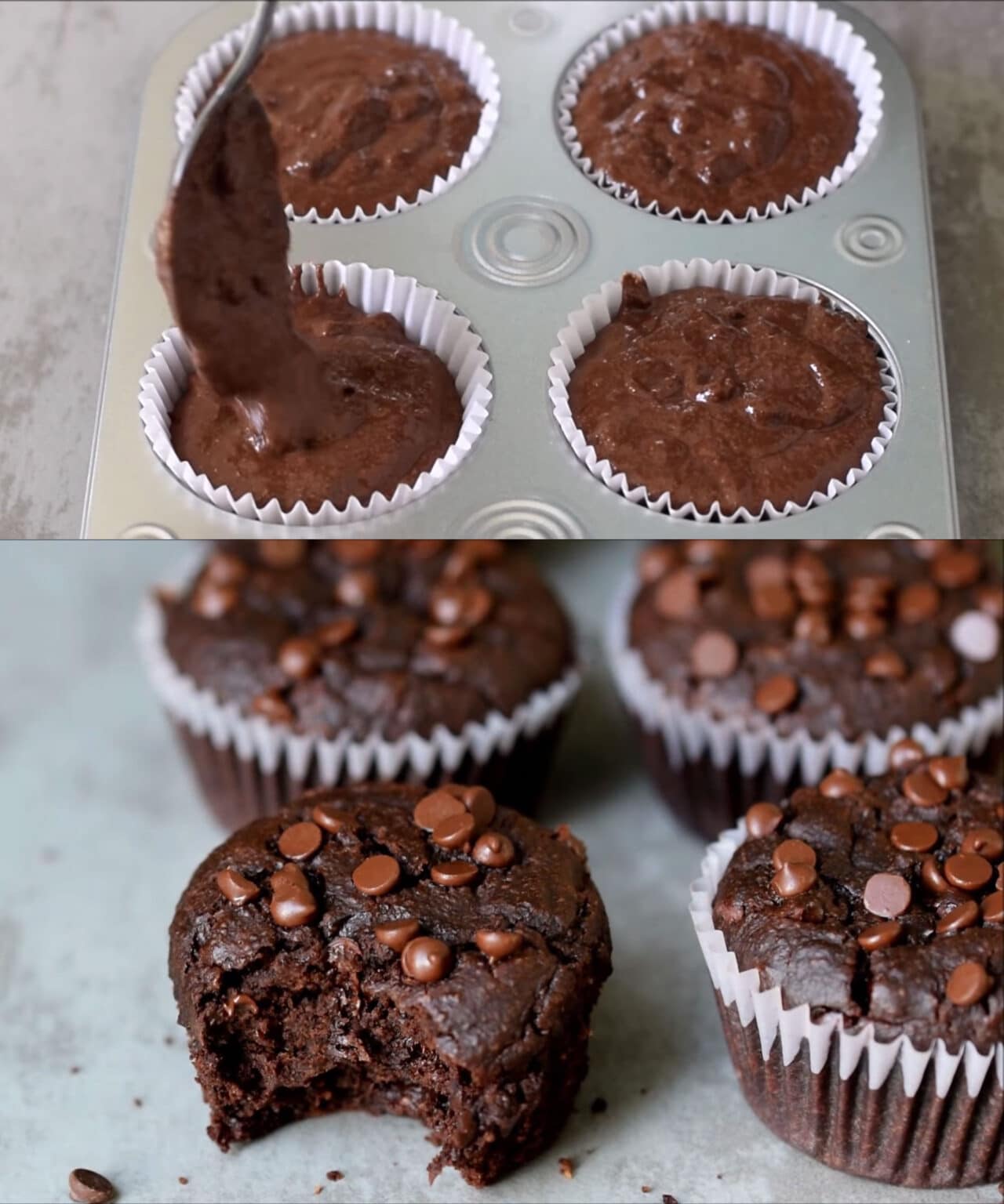 Gluten-free vegan chocolate muffins, packed with delicious flavors