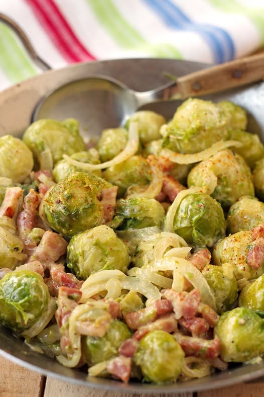 Creamy Brussels sprouts