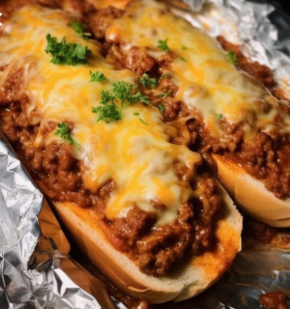 Knoflookbrood Sloppy Joes