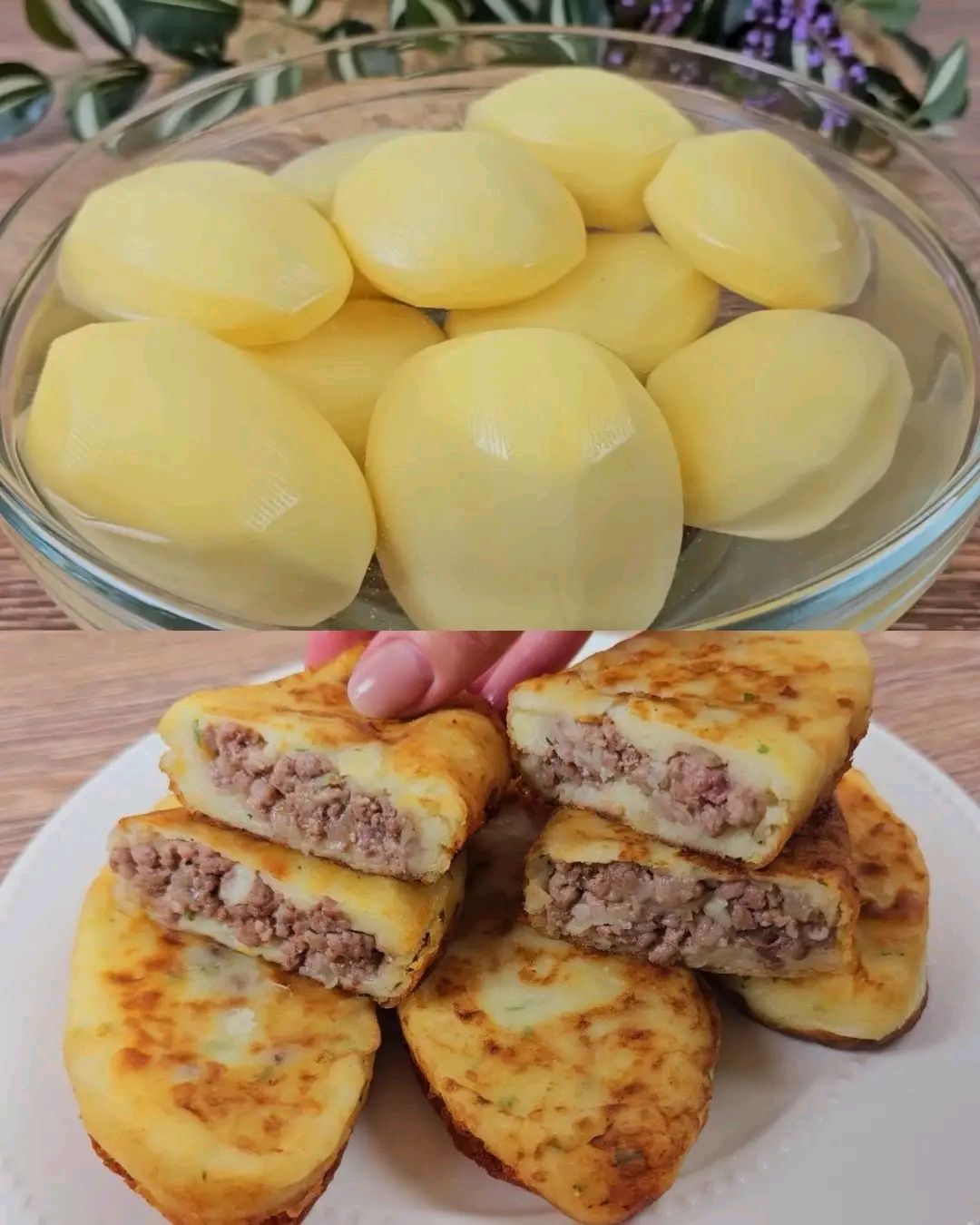 Potato Patties with Minced Meat and Mushroom Sauce: A Comforting Classic