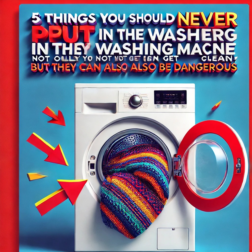 5 Things You Should Never Put in the Washing Machine