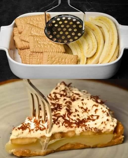 Banana and Cookie Dessert