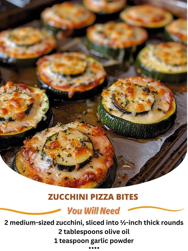 Zucchini Pizza Bites