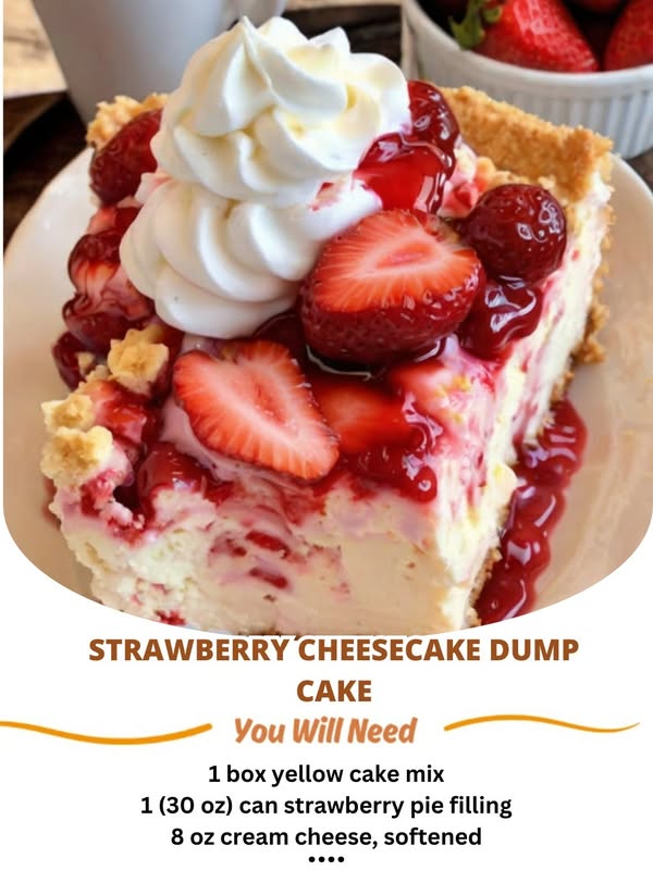 Strawberry Cheesecake Dump Cake: A Quick and Easy Dessert You’ll Love!