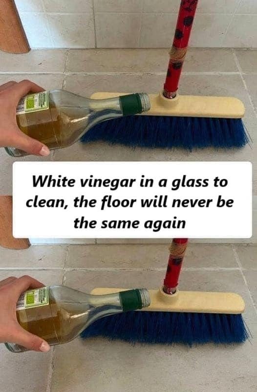 White Vinegar in a Glass to Clean: The Floor Will Never Be the Same Again