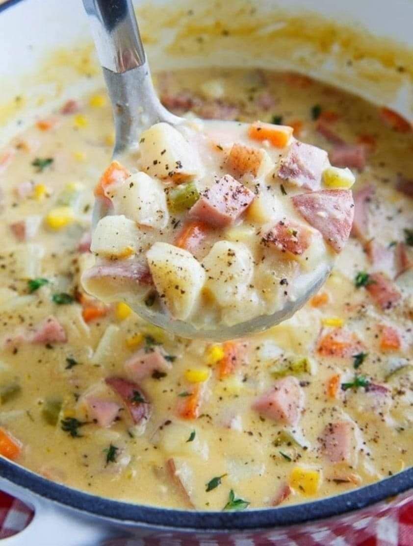 Smoked Ham, Potato & Corn Chowder