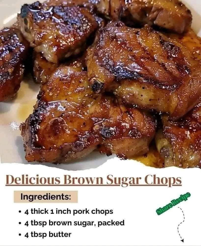 Brown Sugar Glazed Pork Chopsv