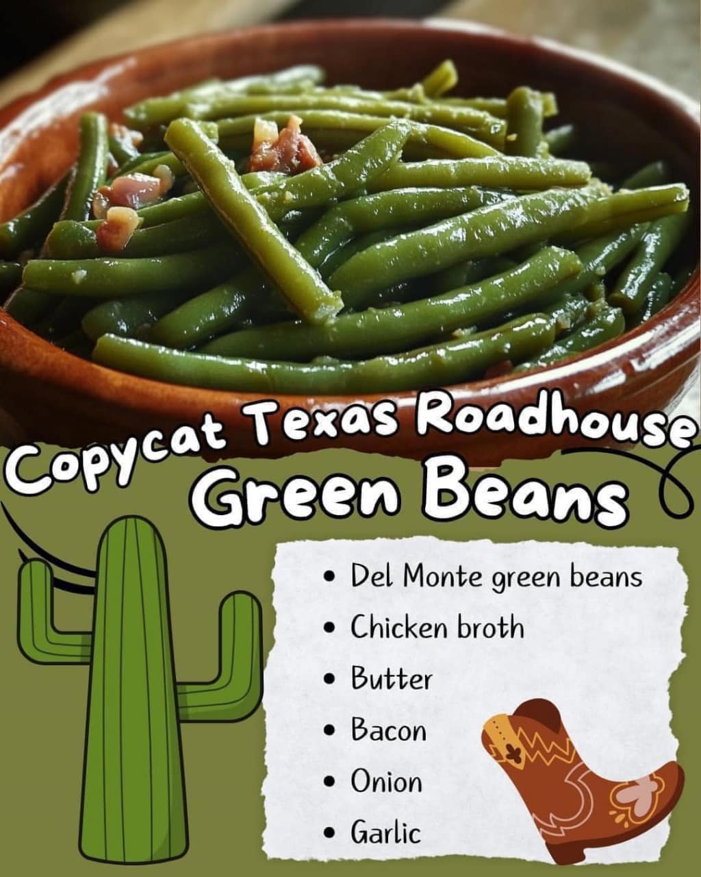  Copycat Texas Roadhouse Green Beans 