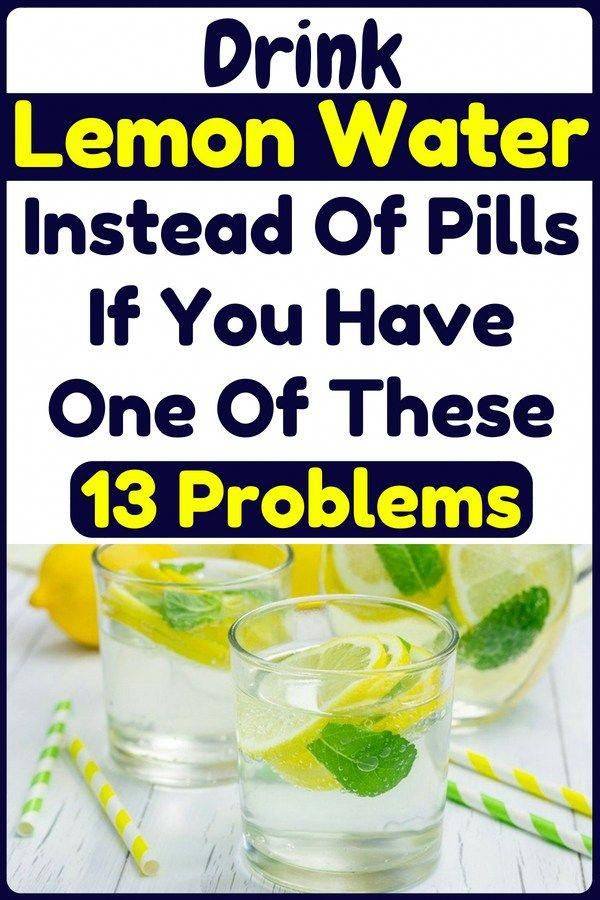 Drink Detox Lemon Water Instead of Pills If You Have One of These 13 Problems