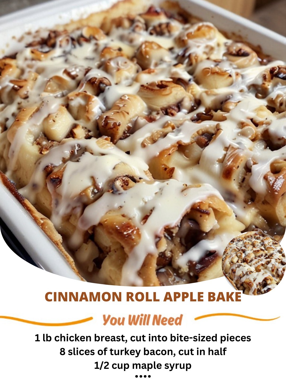 Cinnamon Roll Apple Bake